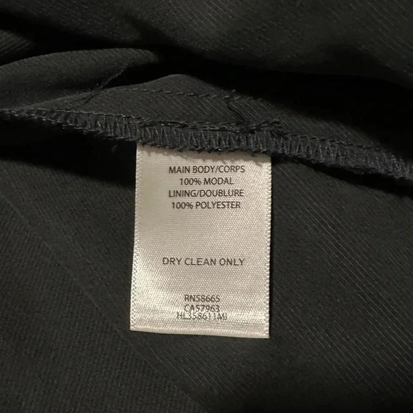 Trouve Nordstrom Open Front Blazer Jacket Ruffle Pockets Roll Tab Small - Picture 7 of 7